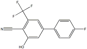 4'-FLUORO-3-HYDROXY-5-(TRIFLUOROMETHYL)-1,1-BIPHENYL-4-CARBONITRILE 结构式