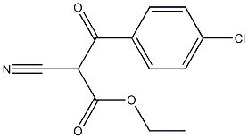 3-(4-CHLORO-PHENYL)-2-CYANO-3-OXO-PROPIONIC ACID ETHYL ESTER 结构式