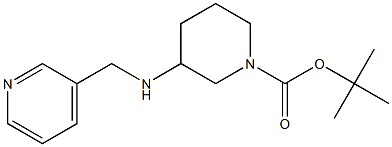 1-BOC-3-[(PYRIDIN-3-YLMETHYL)-AMINO]-PIPERIDINE 结构式