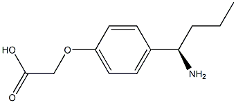 2-[4-((1R)-1-AMINOBUTYL)PHENOXY]ACETIC ACID 结构式