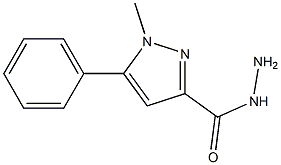 1-METHYL-5-PHENYL-1H-PYRAZOLE-3-CARBOHYDRAZIDE 结构式