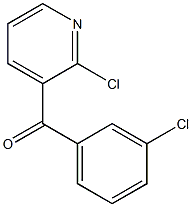 2-CHLORO-3-(3-CHLOROBENZOYL)PYRIDINE 结构式