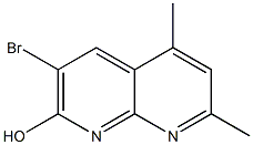 3-Bromo-5,7-dimethyl-1,8-naphthyridin-2-ol 结构式