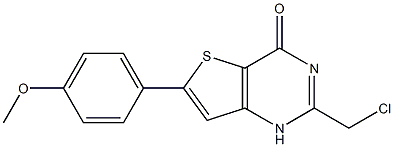 2-(CHLOROMETHYL)-6-(4-METHOXYPHENYL)THIENO[3,2-D]PYRIMIDIN-4(1H)-ONE 结构式