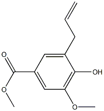 METHYL 3-ALLYL-4-HYDROXY-5-METHOXYBENZOATE 结构式