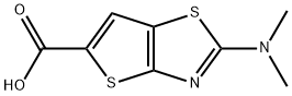 2-(二甲氨基)噻吩并[2,3-D][1,3]噻唑-5-羧酸 结构式