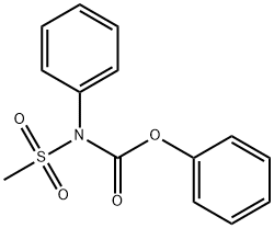 PHENYL N-(METHYLSULFONYL)-N-PHENYLCARBAMATE 结构式