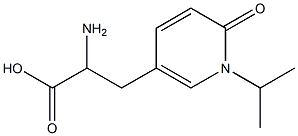 2-Amino-3-(1-isopropyl-6-oxo-1,6-dihydro-pyridin-3-yl)-propionic acid 结构式