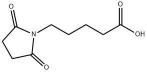 5-(2,5-二氧代吡咯烷-1-基)戊酸 结构式