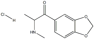 2-METHYLAMINO-1-(3,4-METHYLENE DIOXY PHENYL)PROPAN-1-ONE HCL 结构式