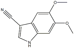 3-CYANO-5,6-DIMETHOXYINDOLE 结构式