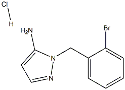 1-(2-BROMOBENZYL)-1H-PYRAZOL-5-AMINE HYDROCHLORIDE 结构式