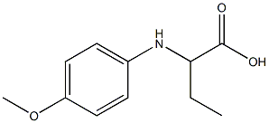 2-(4-METHOXY-PHENYLAMINO)-BUTYRIC ACID 结构式