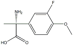 (2R)-2-AMINO-2-(3-FLUORO-4-METHOXYPHENYL)PROPANOIC ACID 结构式