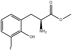 METHYL (2S)-2-AMINO-3-(3-FLUORO-2-HYDROXYPHENYL)PROPANOATE 结构式