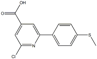 2-CHLORO-6-(4-(METHYLTHIO)PHENYL)PYRIDINE-4-CARBOXYLIC ACID 结构式