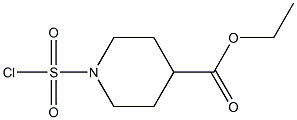 ETHYL 1-(CHLOROSULFONYL)PIPERIDINE-4-CARBOXYLATE 结构式