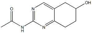 N-(5,6,7,8-TETRAHYDRO-6-HYDROXY-2-QUINAZOLINYL)ACETAMIDE 结构式