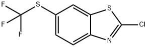 2-CHLORO-6-TRIFLUOROMETHYLSULFANYL-BENZOTHIAZOLE 结构式