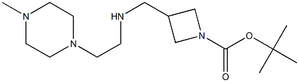 1-BOC-3-([(4-METHYL-PIPERAZIN-1-YLETHYL)-AMINO]-METHYL)-AZETIDINE 结构式