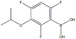 3-ISOPROPOXY-2,4,6-TRIFLUOROPHENYLBORONIC ACID 结构式