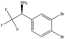 (1S)-1-(3,4-DIBROMOPHENYL)-2,2,2-TRIFLUOROETHYLAMINE 结构式