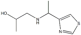 1-(1-THIAZOL-4-YL-ETHYLAMINO)-PROPAN-2-OL 结构式
