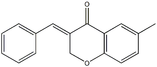 (E)-3-BENZYLIDENE-6-METHYLCHROMAN-4-ONE 结构式