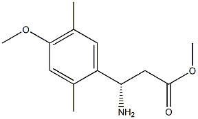 METHYL (3S)-3-AMINO-3-(4-METHOXY-2,5-DIMETHYLPHENYL)PROPANOATE 结构式