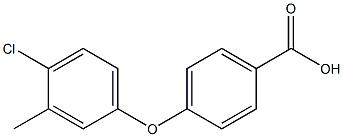 4-(4-CHLORO-3-METHYLPHENOXY)BENZOIC ACID 结构式
