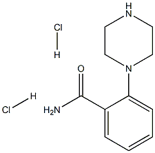 2-PIPERAZIN-1-YL-BENZAMIDE, DIHYDROCHLORIDE 结构式