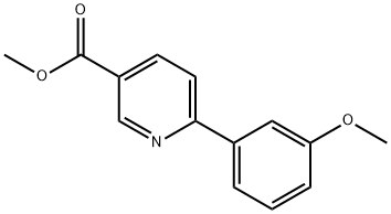 6-(3-甲氧基苯基)烟酸甲酯 结构式