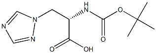 BOC-3-(1,2,4-三氮唑-1-基)-L-丙氨酸 结构式