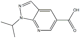 1-ISOPROPYL-1H-PYRAZOLO[3,4-B]PYRIDINE-5-CARBOXYLIC ACID 结构式