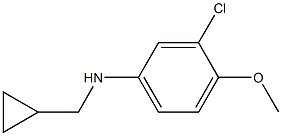 (1S)(3-CHLORO-4-METHOXYPHENYL)CYCLOPROPYLMETHYLAMINE 结构式