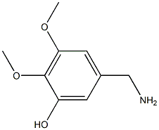 3-HYDROXY-4,5-DIMETHOXYBENZYLAMINE 结构式