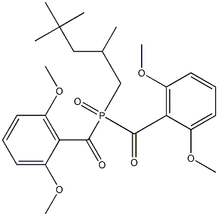 Bis(2,6-dimethoxybenzoyl)(2,4,4-trimethylpentyl)phosphine oxide 结构式