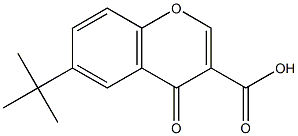 6-TERT-BUTYL-4-OXO-4H-CHROMENE-3-CARBOXYLIC ACID 结构式