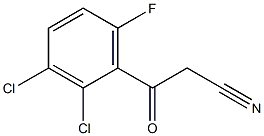 2,3-DICHLORO-6-FLUOROBENZOYLACETONITRILE 结构式