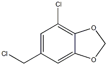 4-CHLORO-6-(CHLOROMETHYL)-1,3-BENZODIOXOLE 结构式
