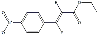 ETHYL (E)-2,3-DIFLUORO-3-(4-NITROPHENYL)-2-PROPENOATE 结构式