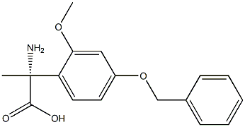 (2R)-2-AMINO-2-[2-METHOXY-4-(PHENYLMETHOXY)PHENYL]PROPANOIC ACID 结构式