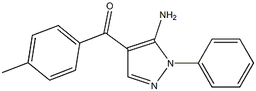 (5-AMINO-1-PHENYL-1H-PYRAZOL-4-YL)(P-TOLYL)METHANONE 结构式