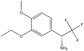 (1R)-1-(3-ETHOXY-4-METHOXYPHENYL)-2,2,2-TRIFLUOROETHYLAMINE 结构式