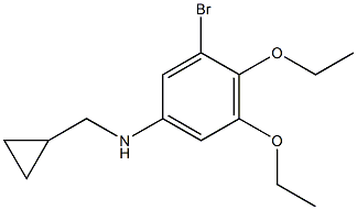 (1R)(3-BROMO-4,5-DIETHOXYPHENYL)CYCLOPROPYLMETHYLAMINE 结构式