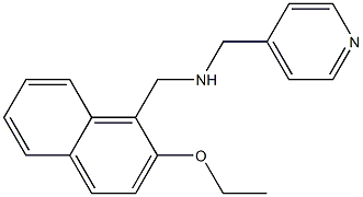 N-((2-ETHOXY-1-NAPHTHYL)METHYL)-N-(PYRIDIN-4-YLMETHYL)AMINE 结构式