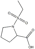 1-(Ethylsulfonyl)pyrrolidine-2-carboxylic acid 结构式