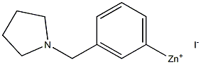 3-[(1-PYRROLIDINO)METHYL]PHENYLZINC IODIDE 结构式