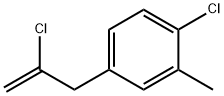 2-CHLORO-3-(4-CHLORO-3-METHYLPHENYL)-1-PROPENE 结构式