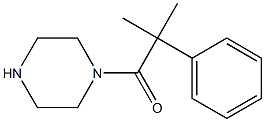 1-(2-METHYL-2-PHENYLPROPANOYL)PIPERAZINE 结构式